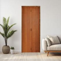 Kit Porta de Madeira Camarão 210x72cm Batente 14cm Imbuia Rodam Abertura Esquerda Kit Porta de Madeira Camarão 210x72cm Batente 14cm Imbuia Rodam Abertura Esquerda