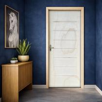 Kit Porta de Madeira Completa Cristal Amescla Sarrafeada 215cm X 87cm Uniportas Kit Porta de Madeira Completa Cristal Amescla Sarrafeada 215cm X 87cm Uniportas