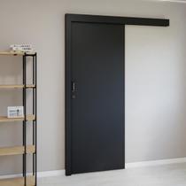 Kit Porta de Madeira de Correr Completa 213cm X 90cm Batente Regulável 18 a 20,5 Incoportas Kit Porta de Madeira de Correr Completa 213cm X 90cm Batente Regulável 18 a 20,5 Incoportas