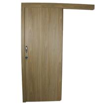Kit Porta de Madeira de Correr Completa 213x60cm Batente 12cm