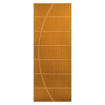 Kit Porta de Madeira Decorada 212x65cm com Batente de Alumínio 3,6cm Neblina Mgm