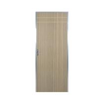 Kit Porta de Madeira Decorada 212x95cm com Batente de Aluminio 3,6cm Mantiqueira MGM Marrom/Carvalho Alpha