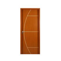 Kit Porta de Madeira Decorada 215x74cm com Batente de Mdf Ultra 16cm Gaúcha Mgm Abertura Direita