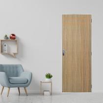 Kit Porta de Madeira Decorada 215x75cm com Batente de Aço 6cm Mantiqueira MGM