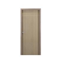 Kit Porta de Madeira Decorada 215x84cm com Batente de MDF Ultra 16cm Mantiqueira MGM Marrom/Carvalho Alpha