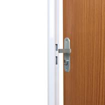 Kit Porta de Madeira Decorada 215x85cm com Batente de Aço 06cm Cantareira MGM