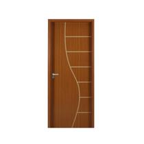 Kit Porta de Madeira Decorada 215x94cm com Batente de MDF Ultra 10cm Cantareira MGM