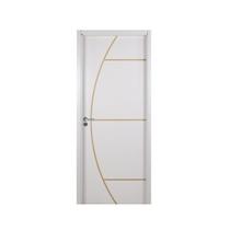 Kit Porta de Madeira Decorada 215x94cm com Batente de MDF Ultra 12cm Gaúcha MGM Abertura Direita Branco Kit Porta de Madeira Decorada 215x94cm com Batente de MDF Ultra 12cm Gaúcha MGM Abertura Direita Branco