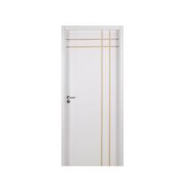 Kit Porta de Madeira Decorada 215x94cm com Batente de MDF Ultra 12cm Mantiqueira MGM