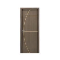 Kit Porta de Madeira Decorada 215x94cm com Batente de Mdf Ultra 16cm Gaúcha Mgm Abertura Direita