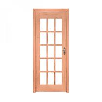 Kit Porta de Madeira Esquerda 213cmx84,5cmx12cm Pe15 Esel