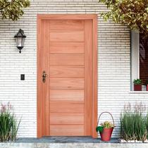 Kit Porta de Madeira Esquerda 84,5cmx213cmx12cm Pe30 Esel