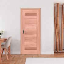 Kit Porta de Madeira Lado da Abertura Esquerdo 213x84,5cm Batente 12cm PE31 Esel