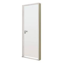 Kit Porta de Madeira Lisa 212x85cm com Batente de Alumínio 3,6cm Ecomadeiral MGM