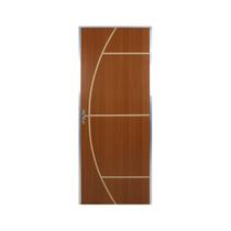 Kit Porta de Madeira Lisa 212x85cm com Batente de Alumínio 3,6cm Gaúcha Mgma Abertura Esquerda Marrom/Mogno MGM Kit Porta de Madeira Lisa 212x85cm com Batente de Alumínio 3,6cm Gaúcha Mgma Abertura Esquerda Marrom/Mogno MGM