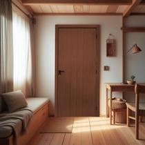 Kit Porta de Madeira Lisa 215x64cm Batente 10cm Mdf Ultra Mgm