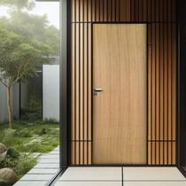 Kit Porta de Madeira Lisa Angelim 210x92cm Batente 14cm Uniportas