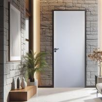 Kit Porta de Madeira Lisa Primer 210x62cm Batente 7,5cm Kit Porta de Madeira Lisa Primer 210x62cm Batente 7,5cm