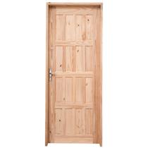 Kit Porta de Madeira Pinus Grantok M09 Externa, Abertura à Direita 213x86 cm Kit Porta de Madeira Pinus Grantok M09 Externa, Abertura à Direita 213x86 cm