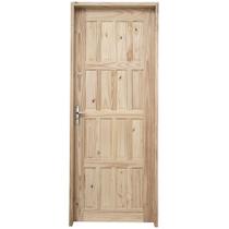 Kit Porta de Madeira Pinus Grantok M09 Externa, Abertura à Direita 213x96 cm Kit Porta de Madeira Pinus Grantok M09 Externa, Abertura à Direita 213x96 cm