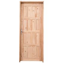 Kit Porta de Madeira Pinus Grantok M09 Externa, Abertura à Esquerda 213x86 cm Kit Porta de Madeira Pinus Grantok M09 Externa, Abertura à Esquerda 213x86 cm