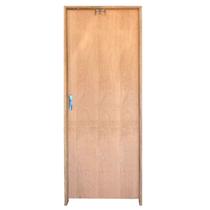 Kit Porta de Madeira Sólida Lisa Rodam Padrão Curupixá - 2.10 (A) X 0.62 (L) - Lado Direito