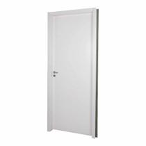 Kit Porta de MDF 215x84cm Interna Abertura Direita Branco