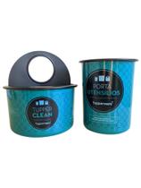 Kit Porta Detergente + Porta Utensílios Verde de Cozinha/ Lavandeira (Clean) - Tupperware - Tupperware