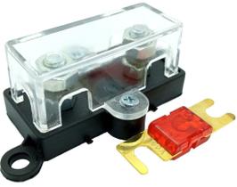 Kit Porta Fusível Automotivo Midi mais Fusível Mini Faca 50A