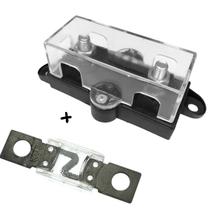 Kit Porta Fusível Grande Acrílico E Fusível Mega 100 Amperes Facil e Rapida Instalação Automotiva Kit Porta Fusível Grande Acrílico E Fusível Mega 100 Amperes Facil e Rapida Instalação Automotiva