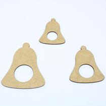 Kit Porta Guardanapo Sino Em Mdf Com 3 Peças