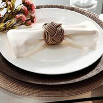 kit Porta Guardanapos 4 peças Maison Decor Cordas kit Porta Guardanapos 4 peças Maison Decor Cordas