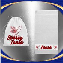 Kit Porta Guia e Tolha de Rosto Orixá Iansã - Umbanda Candomblé Kit Porta Guia e Tolha de Rosto Orixá Iansã - Umbanda Candomblé