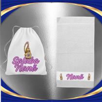 Kit Porta Guia e Tolha de Rosto Orixá Nanã - Umbanda Candomblé