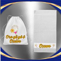 Kit Porta Guia e Tolha de Rosto Orixá Oxum - Umbanda Candomblé