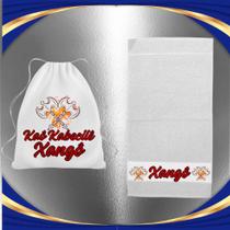 Kit Porta Guia e Tolha de Rosto Orixá Xangô - Umbanda Candomblé