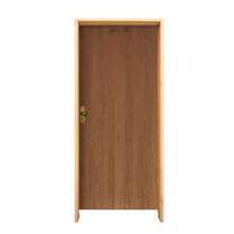Kit Porta Lisa Padrão Imbuia 1.02 x 2.10 Batente 14cm Fechadura Interna Lado Direito - Hale Kit Porta Lisa Padrão Imbuia 1.02 x 2.10 Batente 14cm Fechadura Interna Lado Direito - Hale