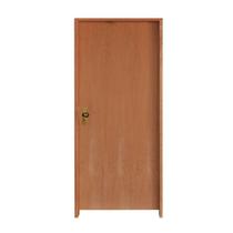 Kit Porta Lisa Padrão Imbuia 82 X 2.10 Batente Misto 11 Fechadura Externa Lado Direito - Hale