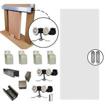 Kit Porta Madeira 0,60x2,10m Primer + Trilho Correr 1,20m Natural + Brinde - 319900126 + KT-200 Kit Porta Madeira 0,60x2,10m Primer + Trilho Correr 1,20m Natural + Brinde - 319900126 + KT-200