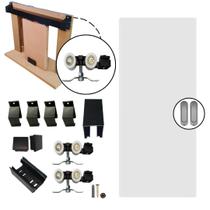 Kit Porta Madeira 0,60x2,10m Primer + Trilho Correr 1,20m Preto + Brinde - 319900126 + KT-713P.12 Kit Porta Madeira 0,60x2,10m Primer + Trilho Correr 1,20m Preto + Brinde - 319900126 + KT-713P.12