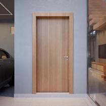 Kit Porta Madeira Lisa e Fechadura Lado Esquerdo 210x72cm Batente de MDF Ultra7,5 cm Cali Portas Kit Porta Madeira Lisa e Fechadura Lado Esquerdo 210x72cm Batente de MDF Ultra7,5 cm Cali Portas
