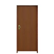 Kit Porta Madeira Lisa Padrão Imbuia 1.02 x 2.10 Batente Misto 14cm Fechadura Interna Lado Direito Hale