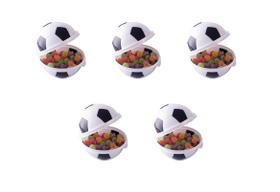 Kit Porta Mix Bola De Futebol Pote De Doce P/ Festa 5 Peças