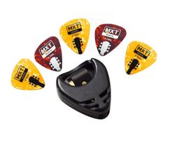 Kit porta Palhetas + 5 palhetas MXT -- Violão, Guitarra, Baixo, Cavaco, Ukulele, Banjo, Bandolin...