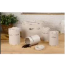 Kit porta pão c/ 4 pcs branco