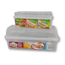 Kit Porta Pão e Porta Torrada Transparente