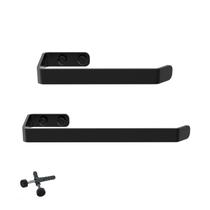 Kit Porta Papel Higiênico e Toalha De Rosto Preto FS.Plus Kit Porta Papel Higiênico e Toalha De Rosto Preto FS.Plus