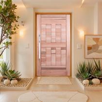 Kit Porta Pivotante Maciça de Eucalipto 214x107x14cm PM96 Cruzeiro Portas