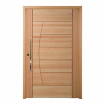 Kit Porta Pivotante Maciça de Eucalipto 214x109x14cm PM78 Solar Cruzeiro Portas Marrom