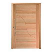 Kit Porta Pivotante Maciça de Eucalipto 214x109x14cm PM91 Sublime Cruzeiro Portas Marrom